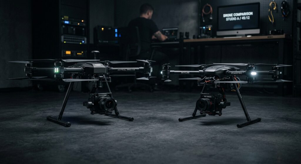 A high-end editorial composition featuring a side-by-side comparison of two sophisticated profession