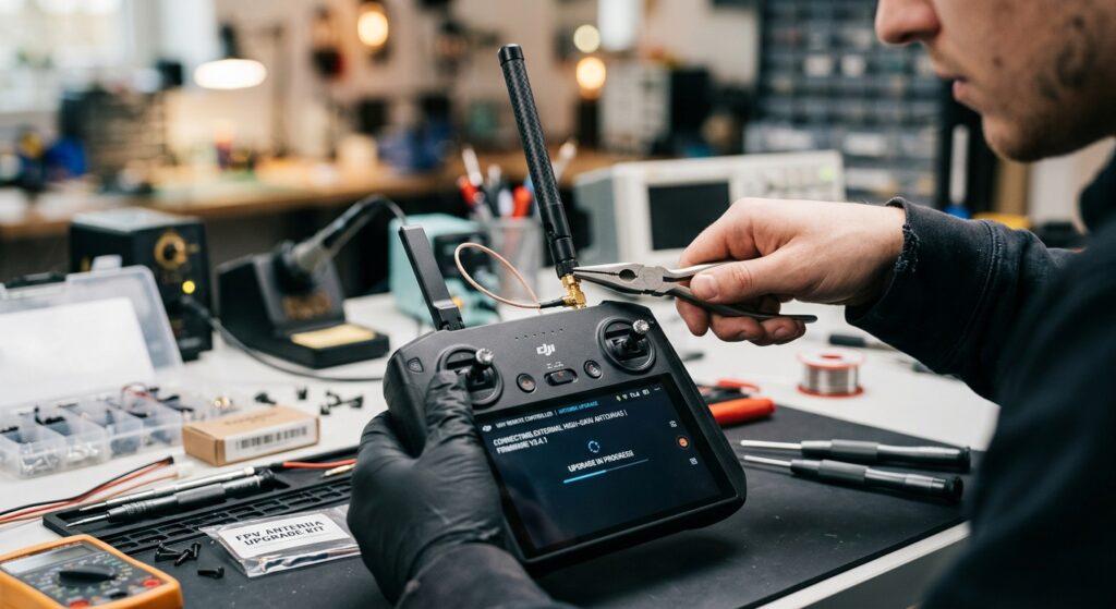 Czy warto wymieniać anteny w aparaturze sterującej dronem