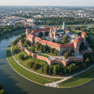 Zamek Królewski z lotu ptaka: Niezwykłe ujęcia dronem na Wawelu