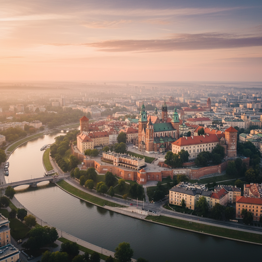 Dronopedia: Szybka poprawa kondycji obrazu z lotu ptaka w Krakowie